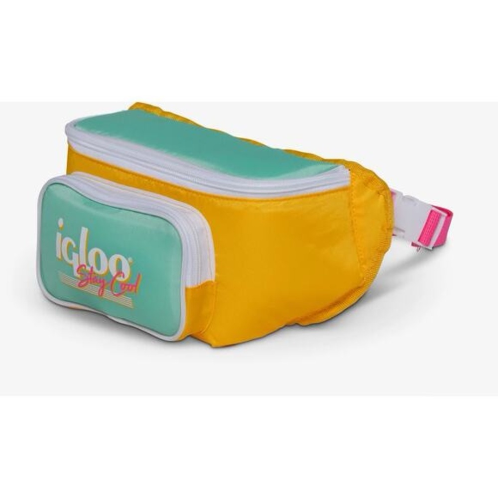 NWT Igloo retro Yellow & Mint Fanny Pack - Stay Cool